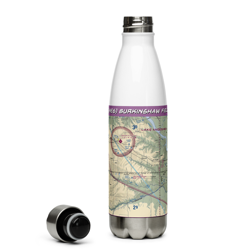 Burkinshaw Field (3NE6) VFR Sectional Water Bottle 