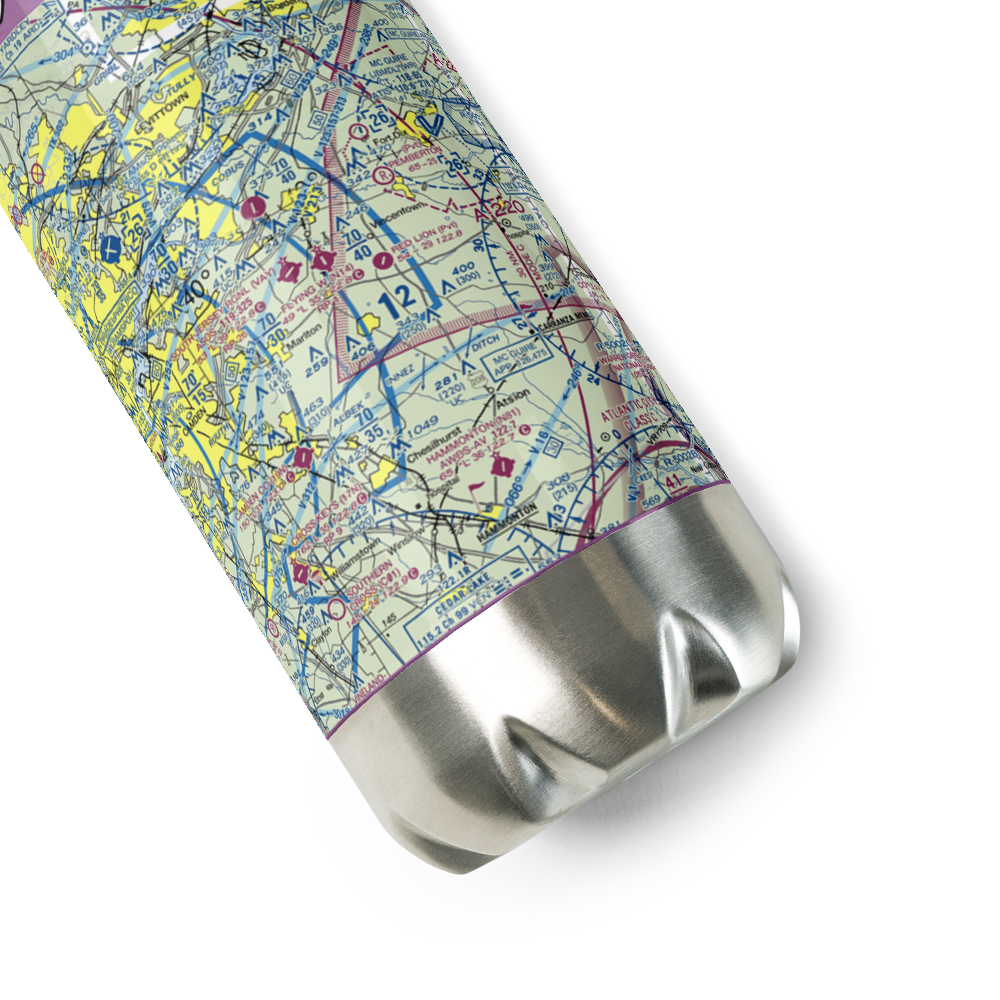 Allen Airstrip (3NJ9) VFR Sectional Water Bottle 