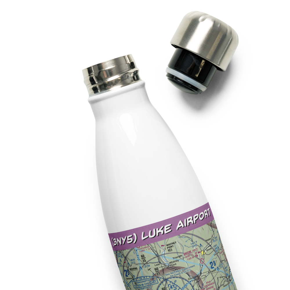Luke Airport (3NY5) VFR Sectional Water Bottle 