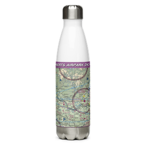 Hiserts Airpark Inc Airport (3NY7) VFR Sectional Water Bottle