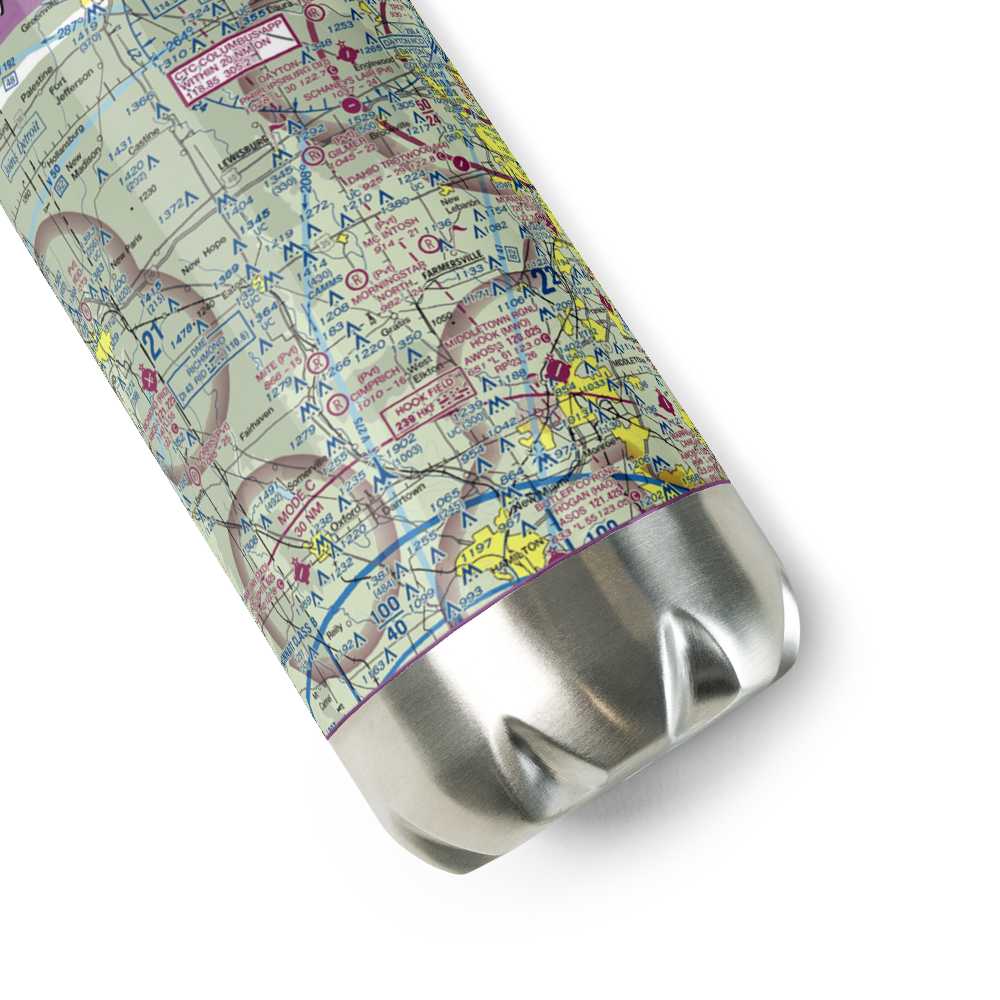 Morningstar North Airport (3OH1) VFR Sectional Water Bottle 