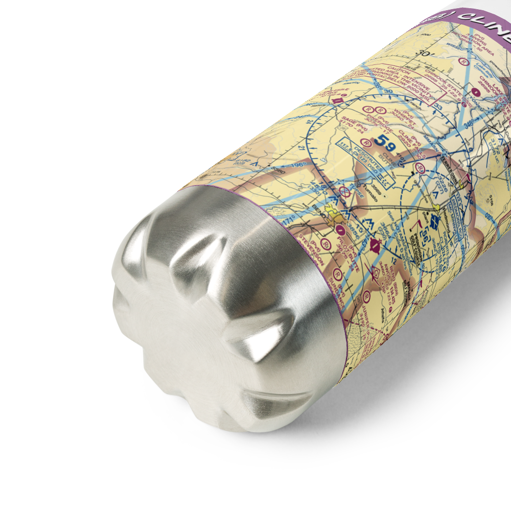 Cline Falls Air Park (3OR8) VFR Sectional Water Bottle 