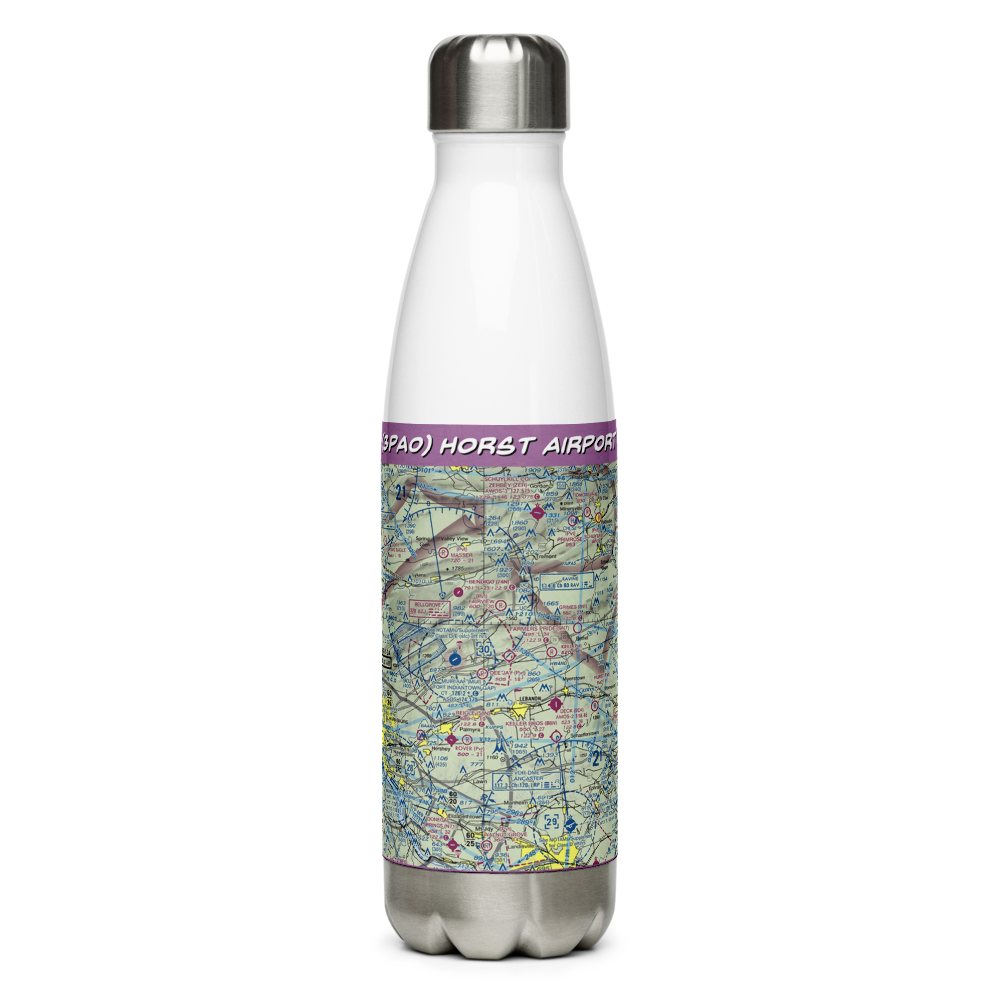Horst Airport (3PA0) VFR Sectional Water Bottle 