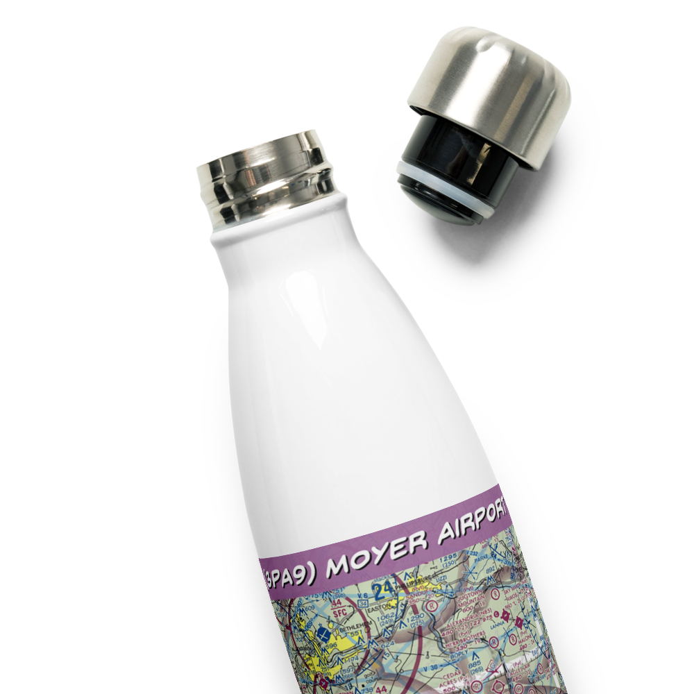 Moyer Airport (3PA9) VFR Sectional Water Bottle 