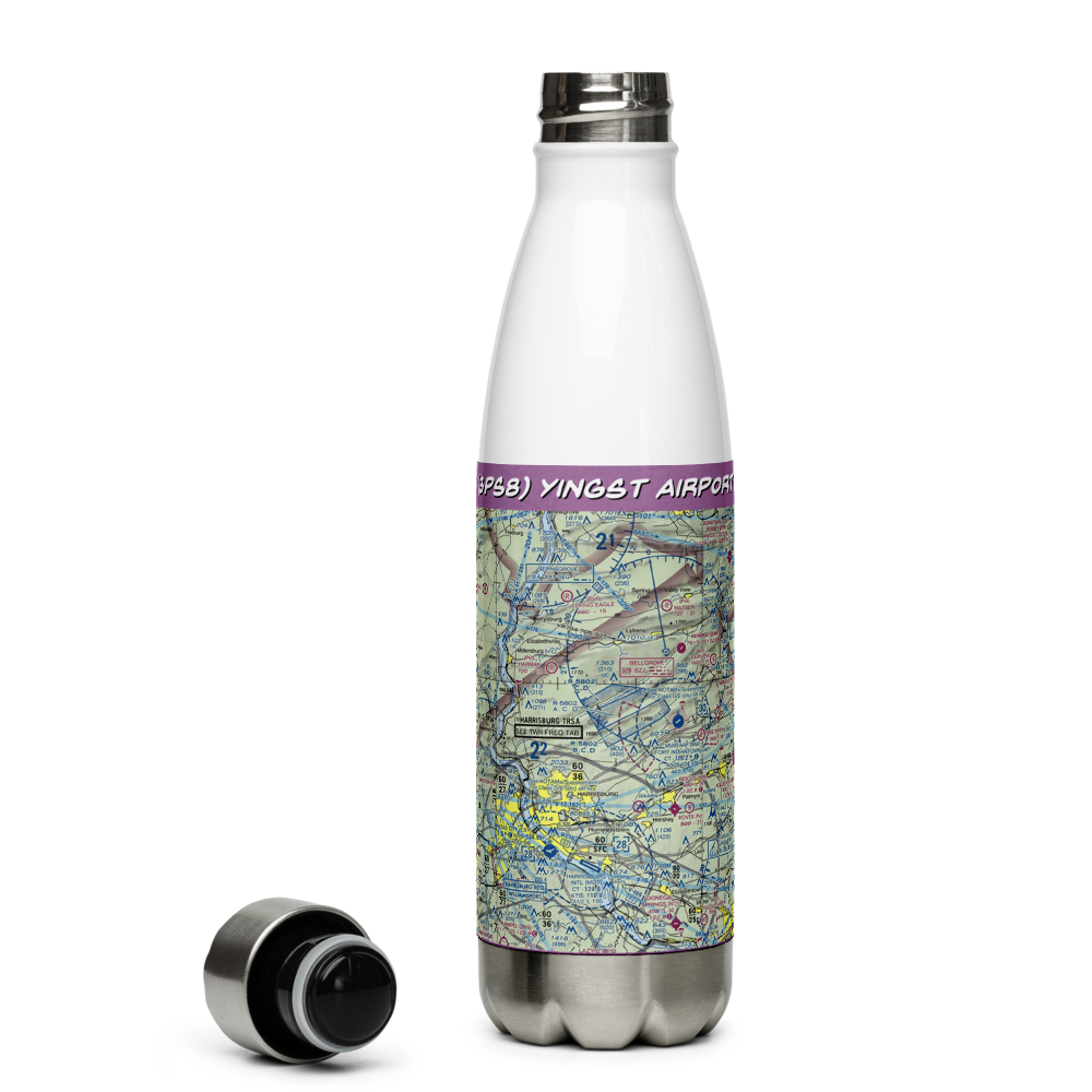 Yingst Airport (3PS8) VFR Sectional Water Bottle 