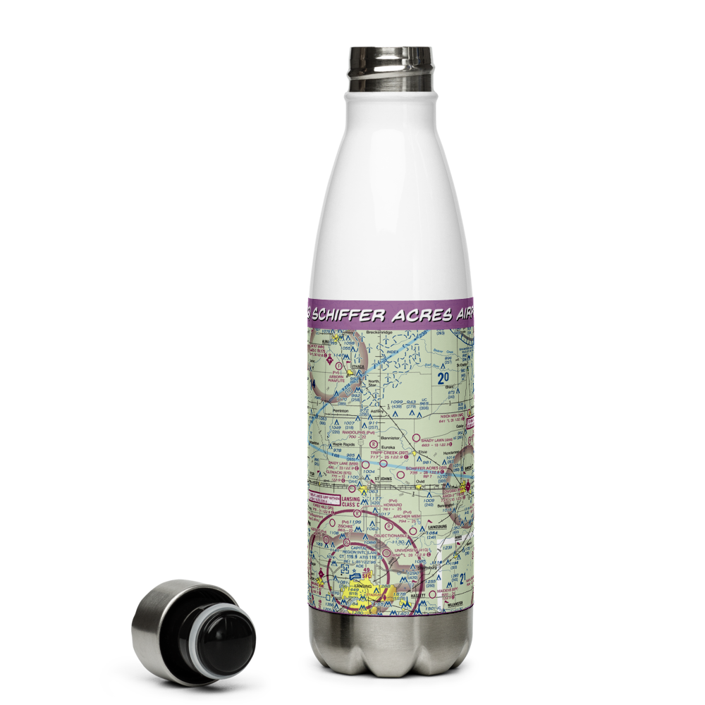 Schiffer Acres Airport (3S5) VFR Sectional Water Bottle 