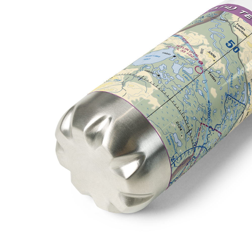Tetlin Airport (3T4) VFR Sectional Water Bottle 
