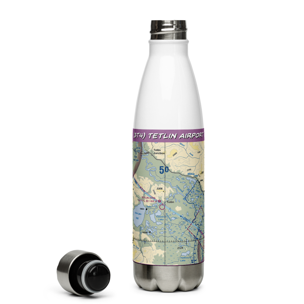 Tetlin Airport (3T4) VFR Sectional Water Bottle 
