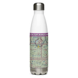 Tin Top Ranch Airport (3TA4) VFR Sectional Water Bottle