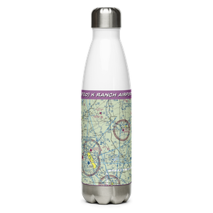 K Ranch Airport (3TE0) VFR Sectional Water Bottle