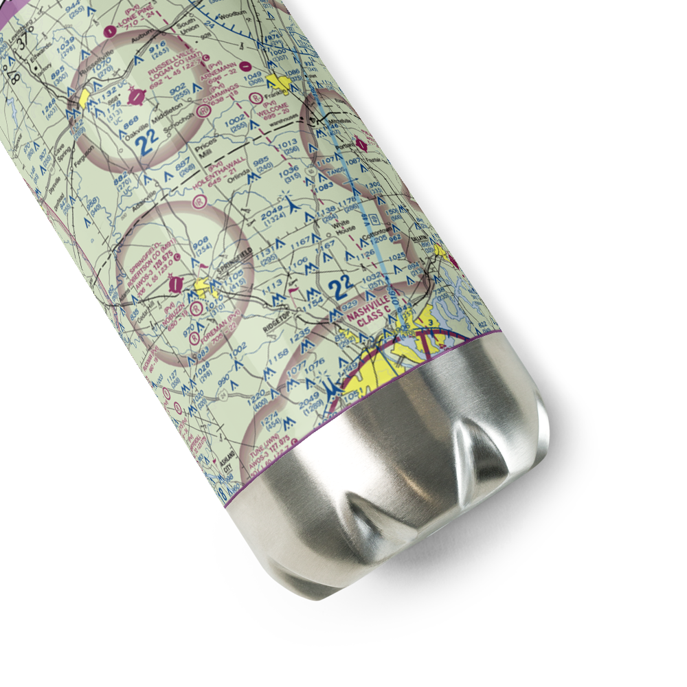 Holenthawall Airport (3TN9) VFR Sectional Water Bottle 