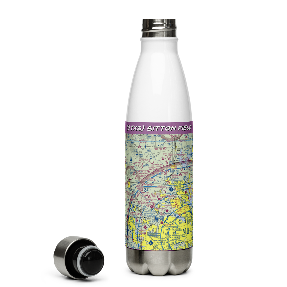 Sitton Field (3TX3) VFR Sectional Water Bottle 