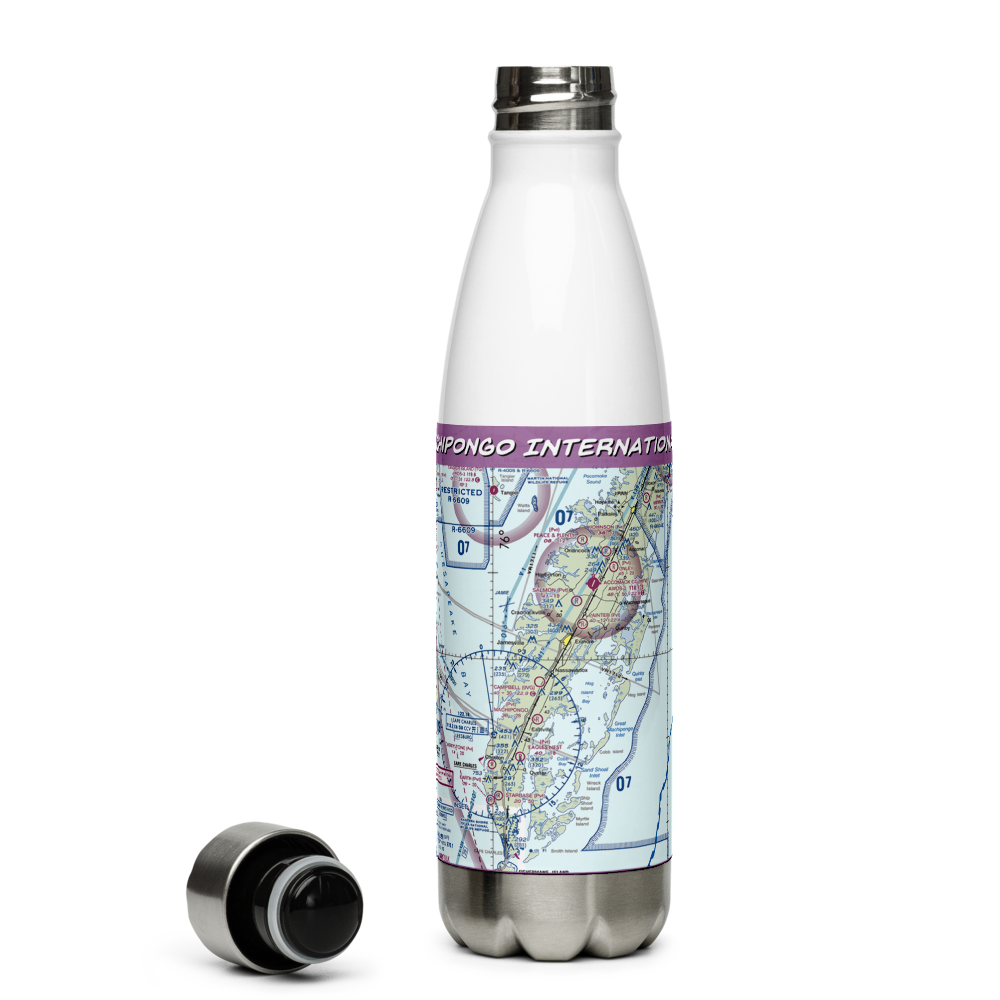 Machipongo International Airport (3VG2) VFR Sectional Water Bottle 