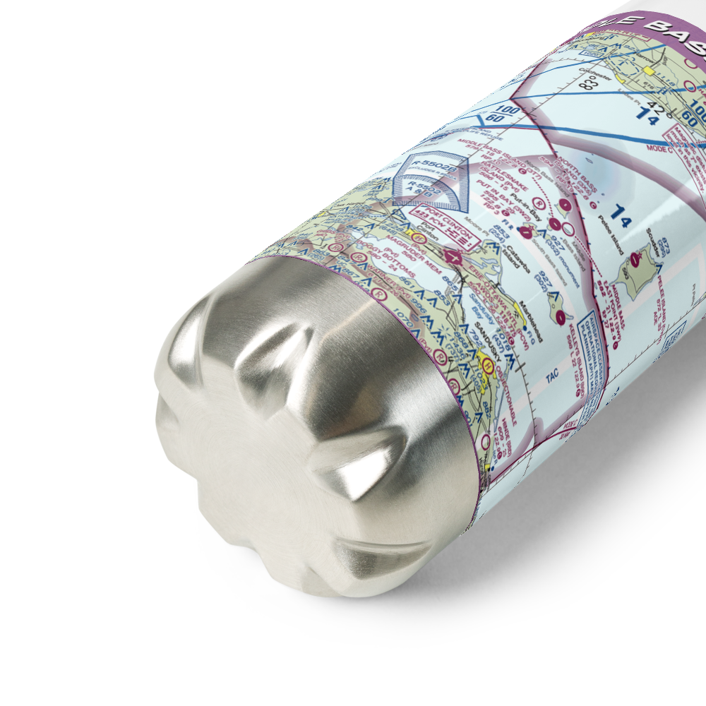 Middle Bass-East Point Airport (3W9) VFR Sectional Water Bottle 