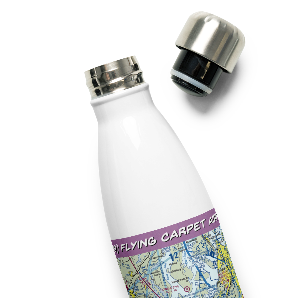 Flying Carpet Airport (3WA9) VFR Sectional Water Bottle 
