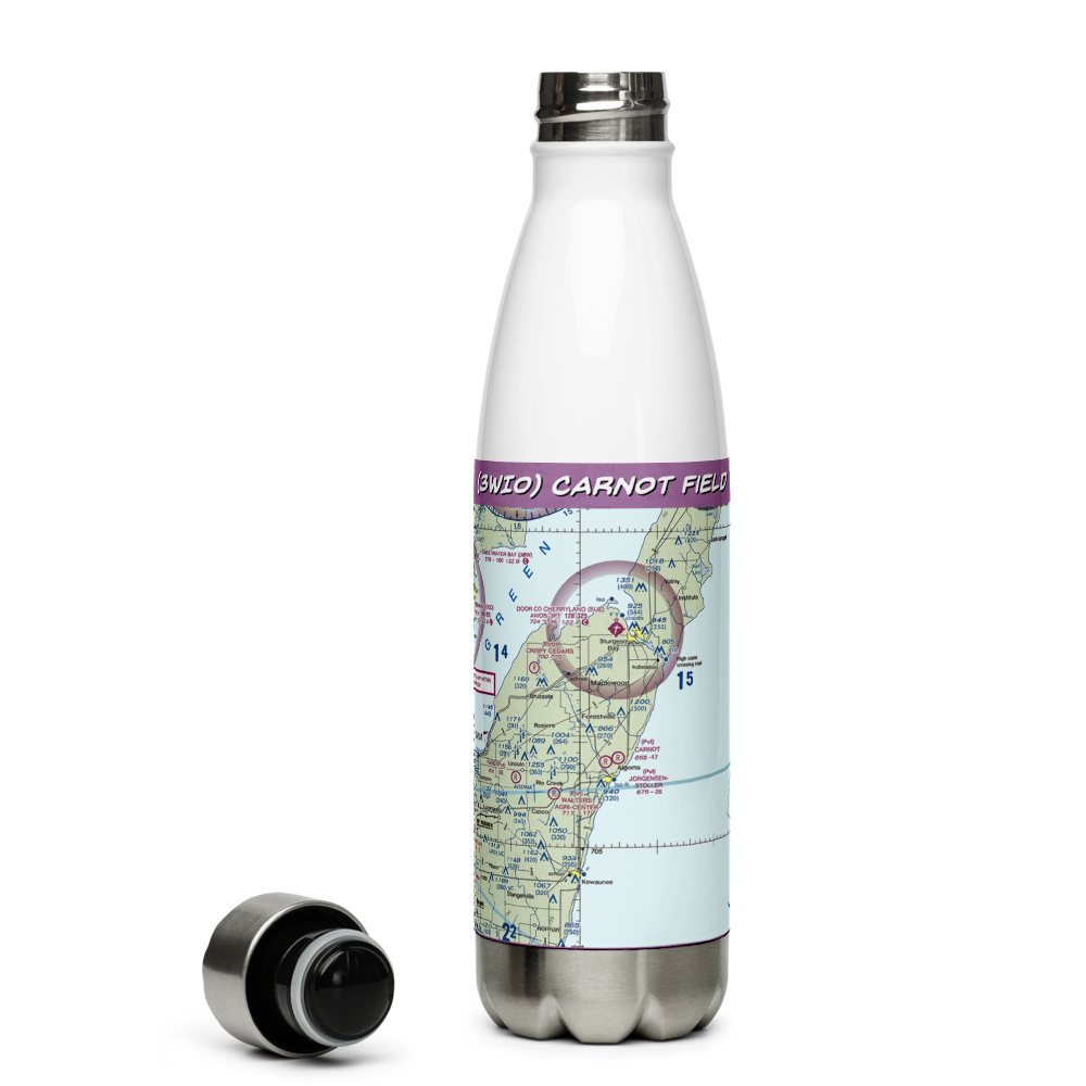 Carnot Field (3WI0) VFR Sectional Water Bottle 