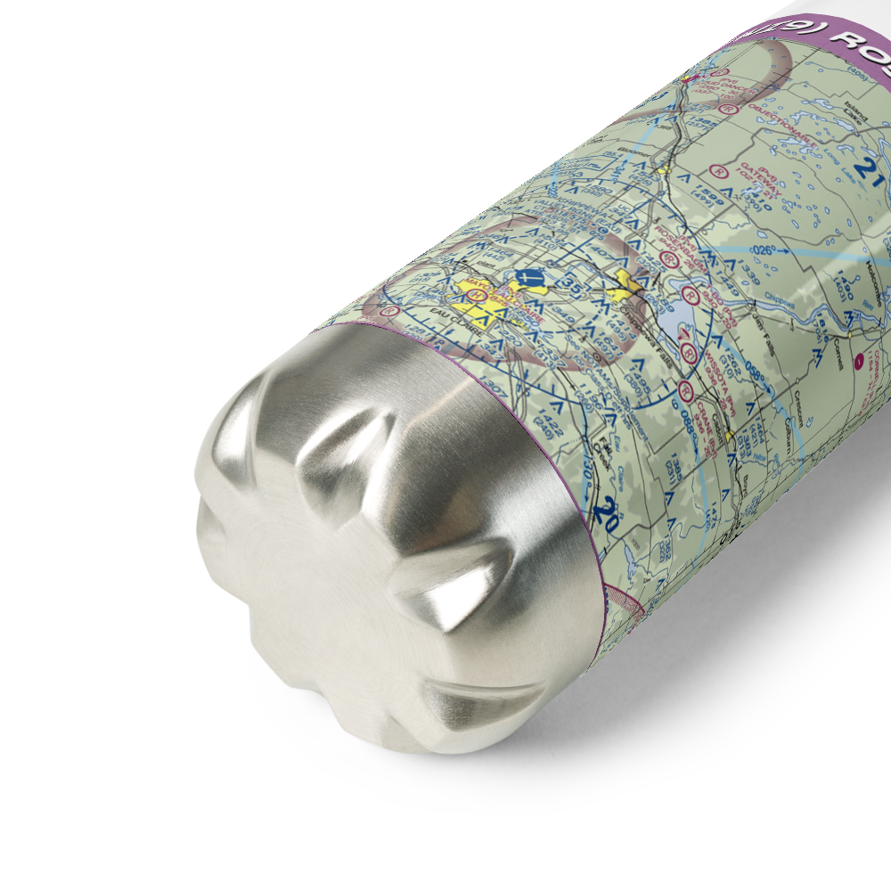 Rosenbaum Field (3WI9) VFR Sectional Water Bottle 