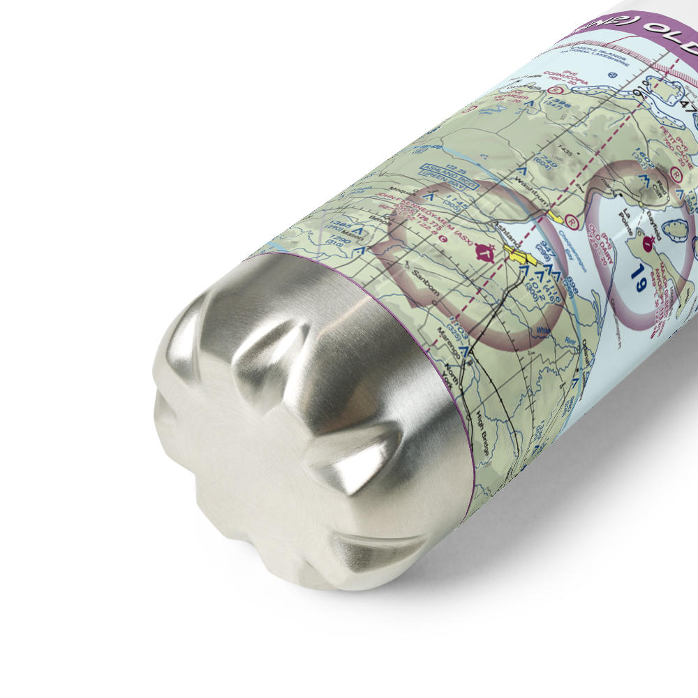 Old Dairy Airport (3WN2) VFR Sectional Water Bottle 