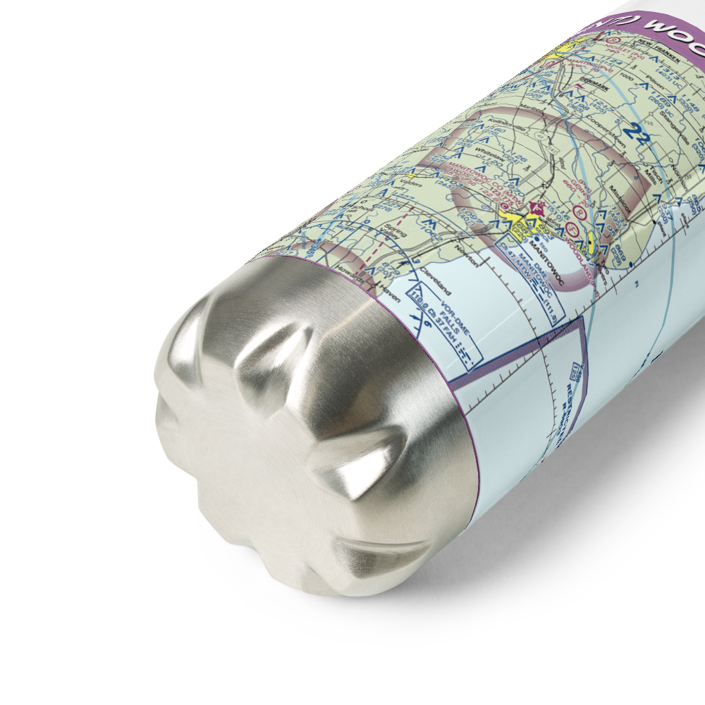Woodland Airstrip (3WN7) VFR Sectional Water Bottle 
