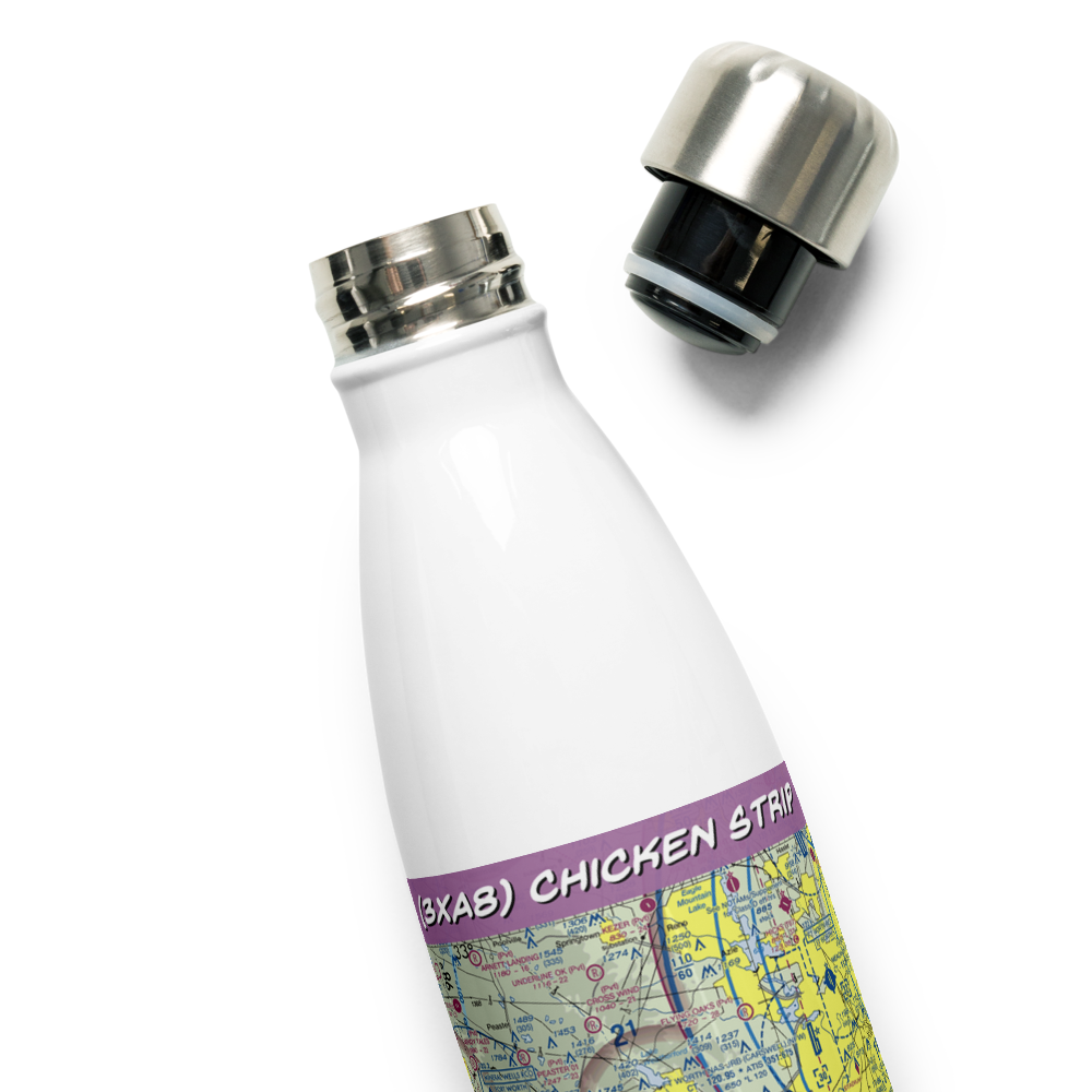 Chicken Strip (3XA8) VFR Sectional Water Bottle 