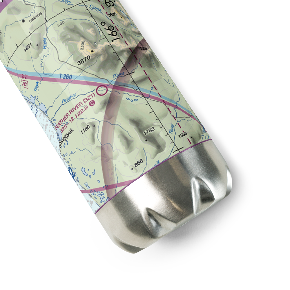 Feather River Airport (3Z1) VFR Sectional Water Bottle 
