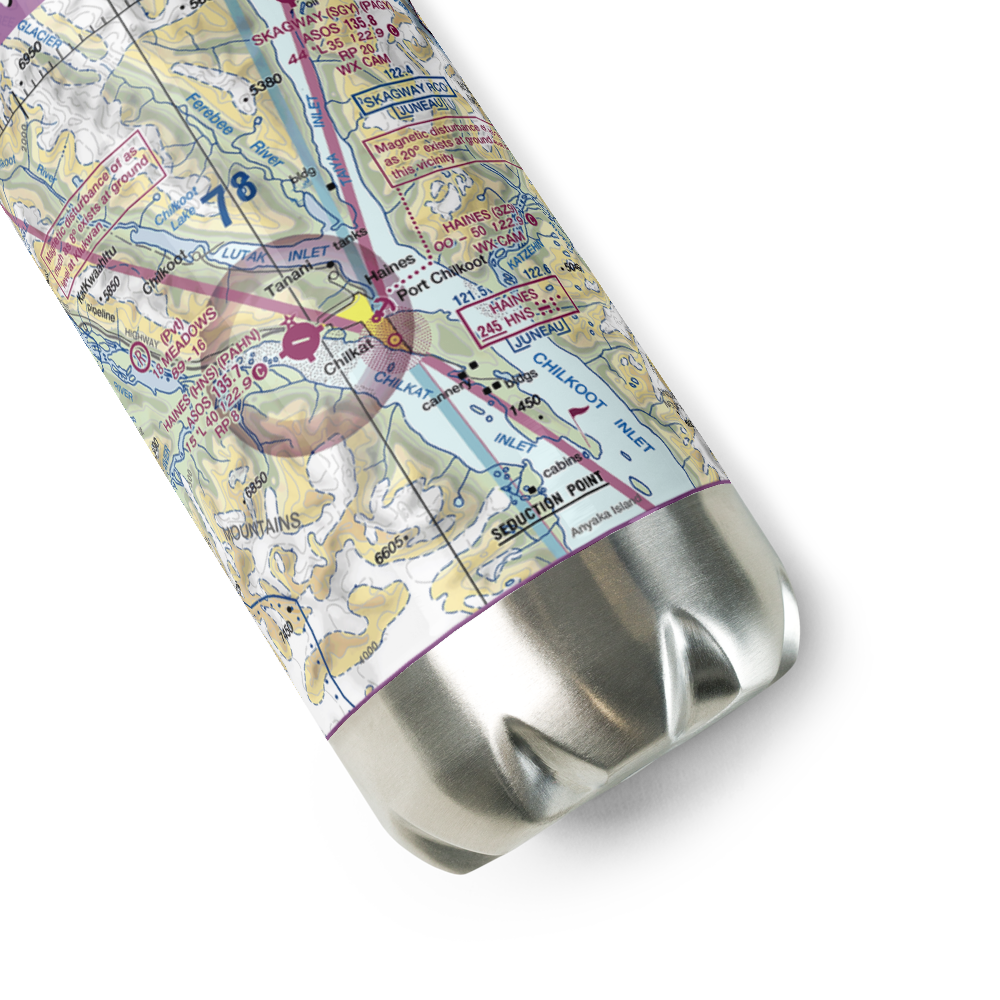 Haines Seaplane Base (3Z9) VFR Sectional Water Bottle 