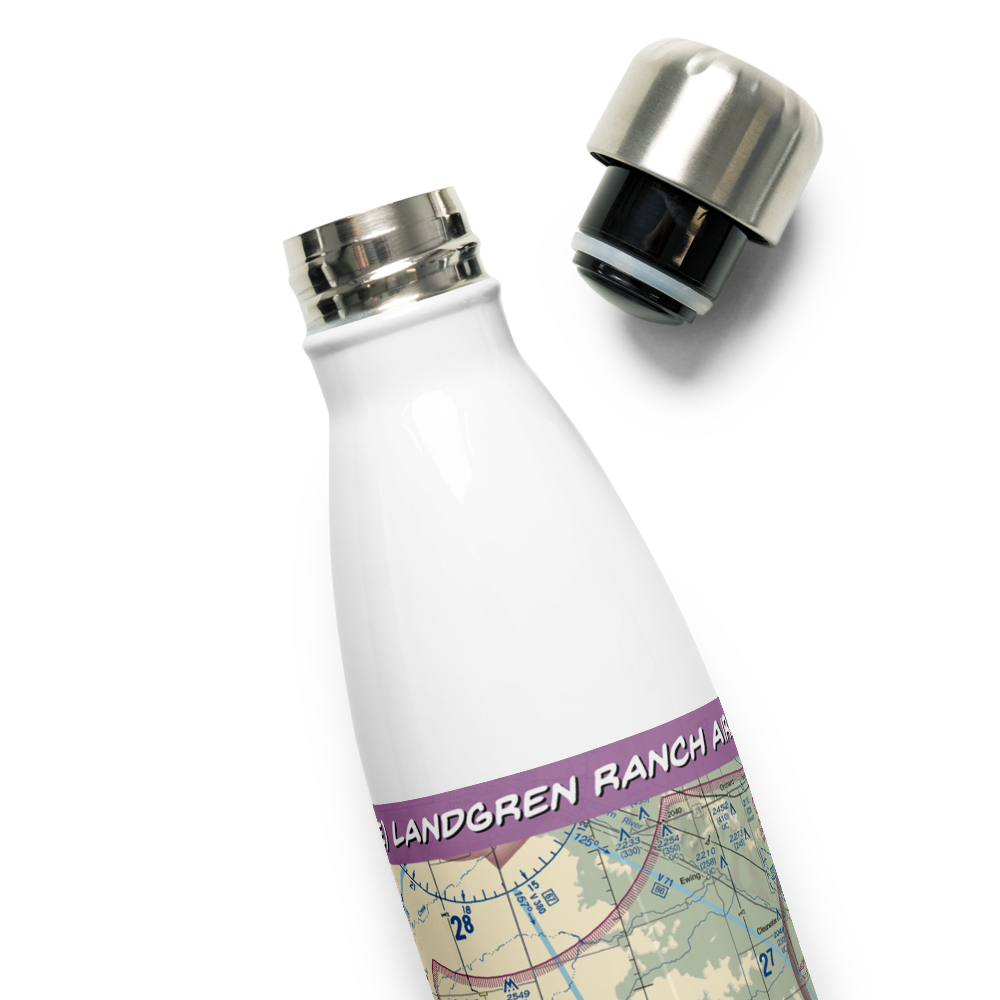 Landgren Ranch Airport (40NE) VFR Sectional Water Bottle 