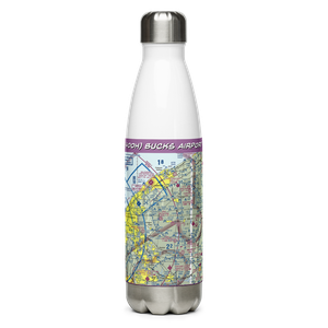 Bucks Airport (40OH) VFR Sectional Water Bottle