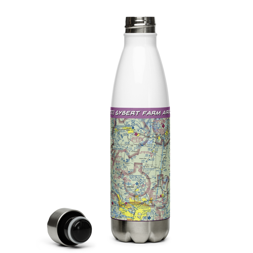 Sybert Farm Airport (40TE) VFR Sectional Water Bottle 