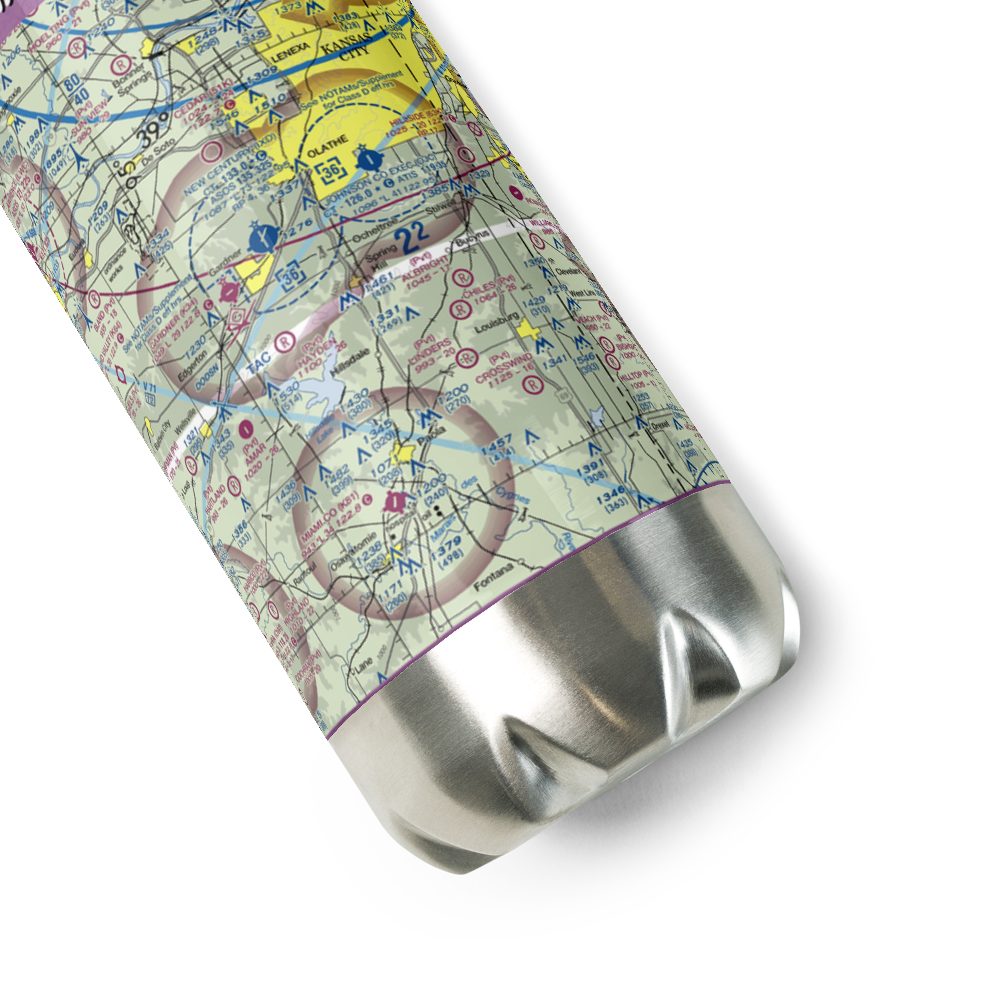 Flying Z Ranch Airport (41KS) VFR Sectional Water Bottle 