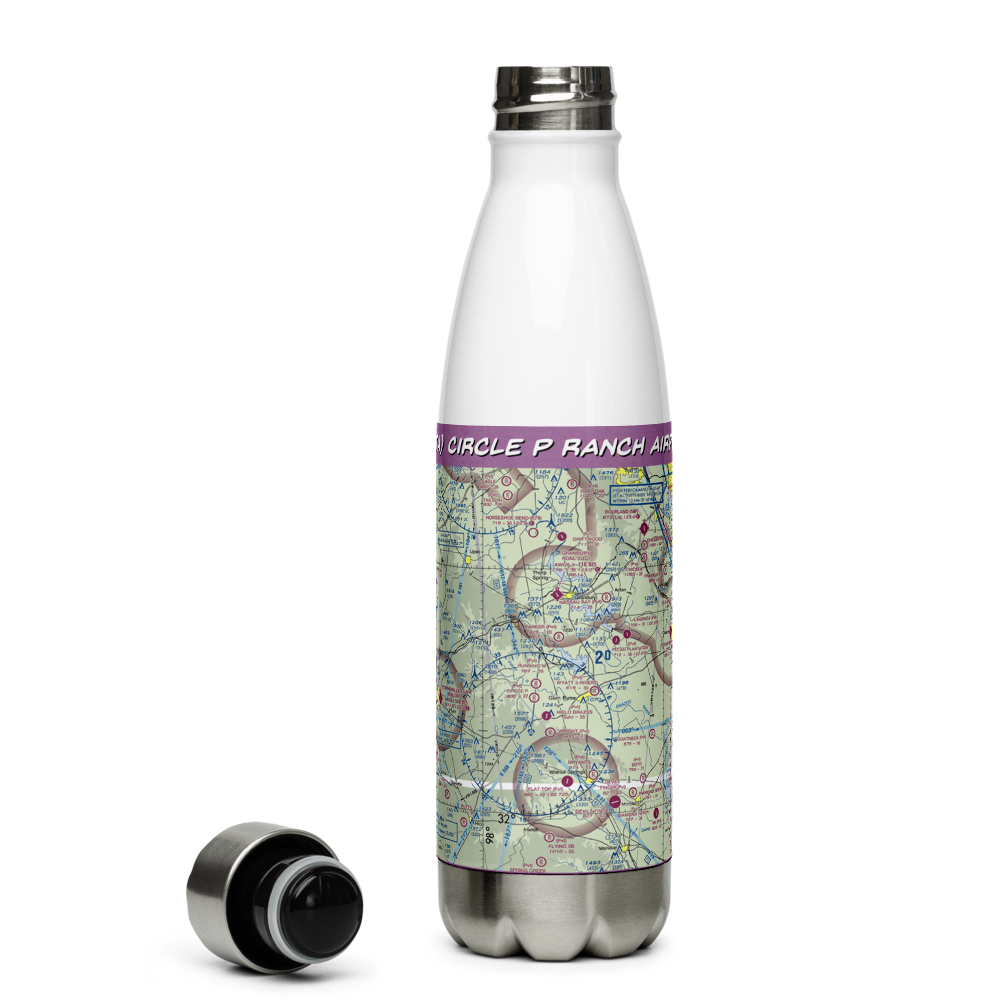 Circle P Ranch Airport (41TA) VFR Sectional Water Bottle 