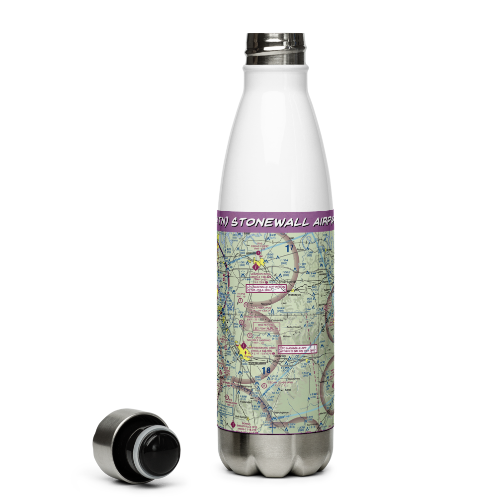 Stonewall Airpark (41TN) VFR Sectional Water Bottle 