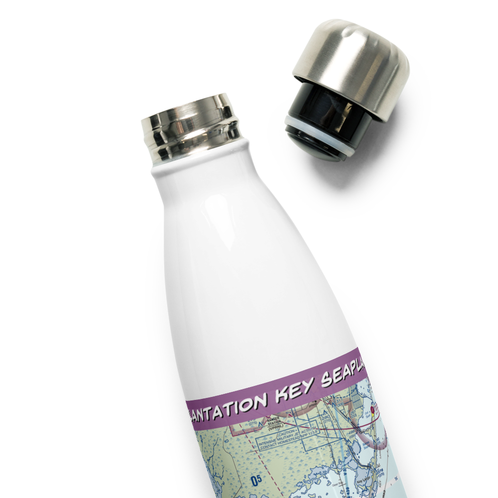 Plantation Key Seaplane Base (42FL) VFR Sectional Water Bottle 