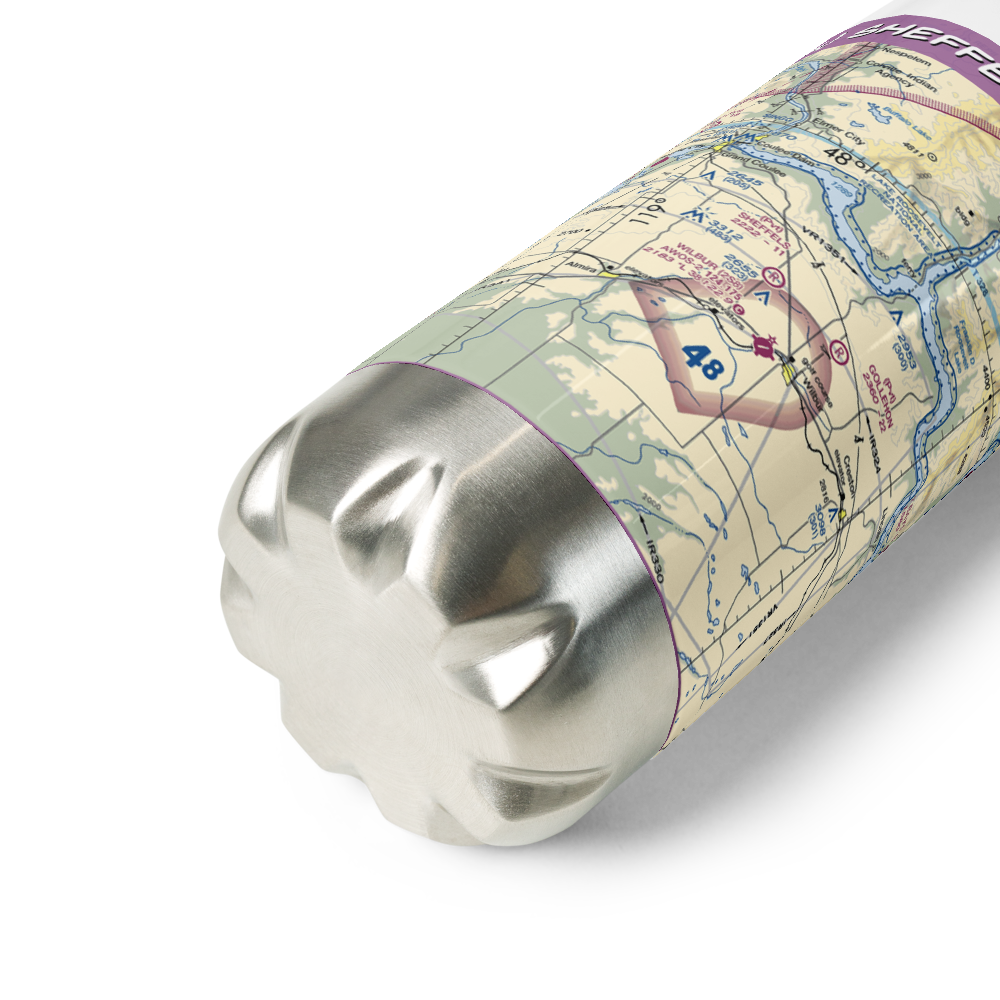 Sheffels Ranch Airport (42WA) VFR Sectional Water Bottle 