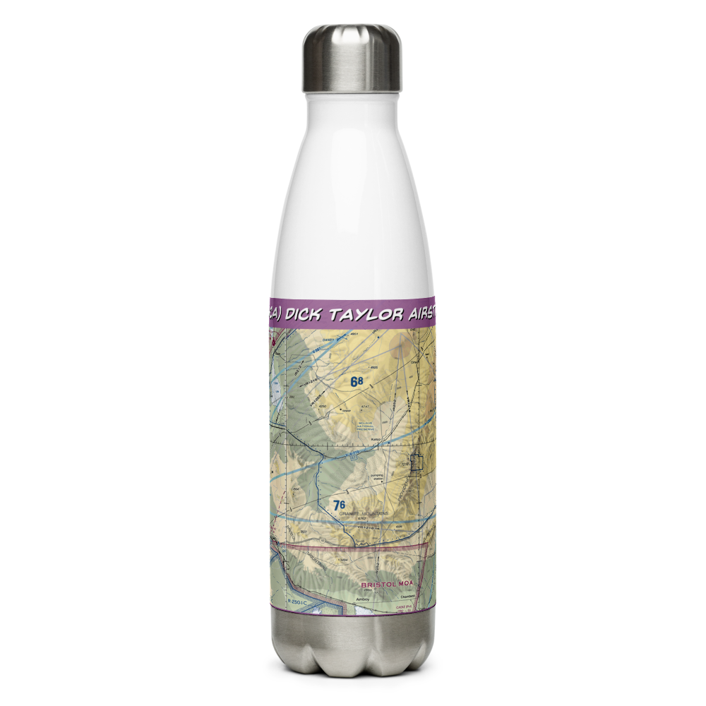 Dick Taylor Airstrip (43CA) VFR Sectional Water Bottle 