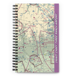 Casey Three Ranch Airport (XS62) VFR Sectional Notebook