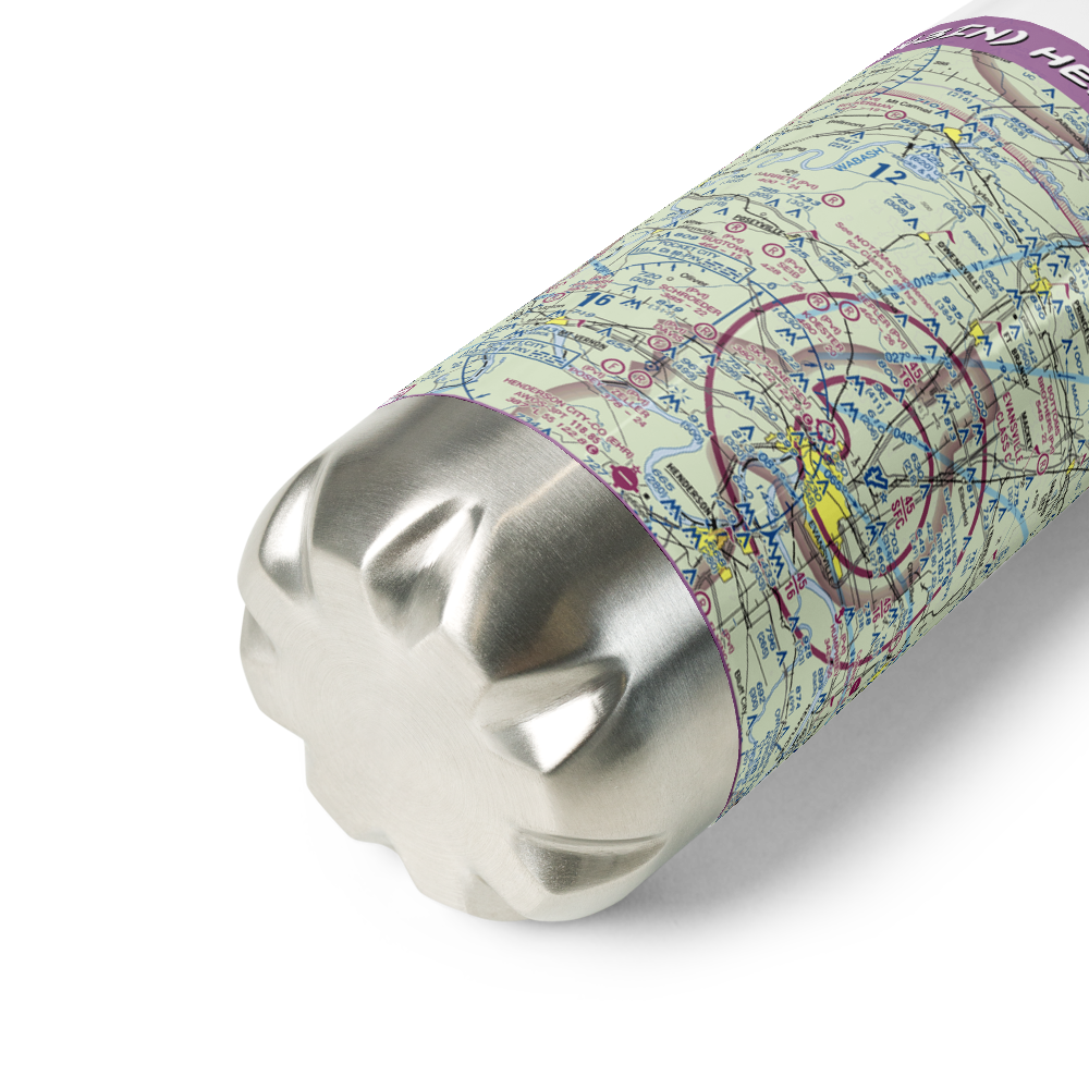 Hepler Airport (43IN) VFR Sectional Water Bottle 