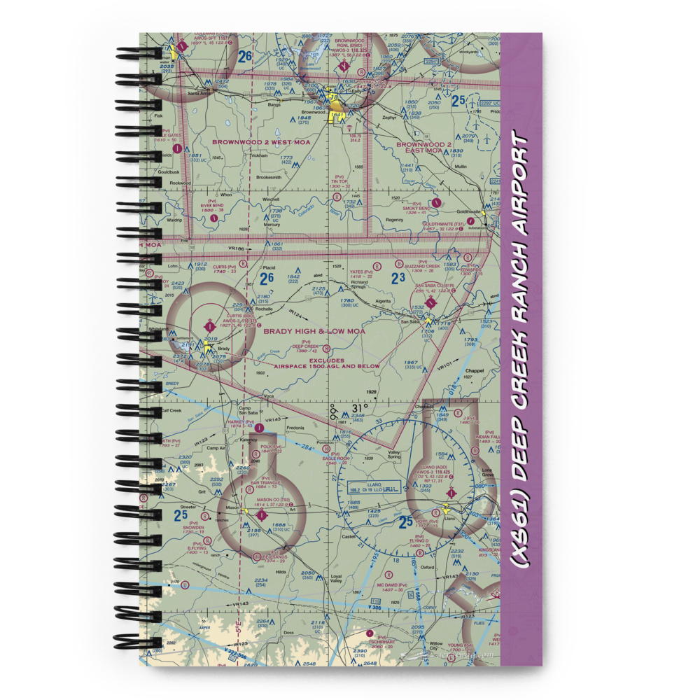 Deep Creek Ranch Airport (XS61) VFR Sectional Notebook 
