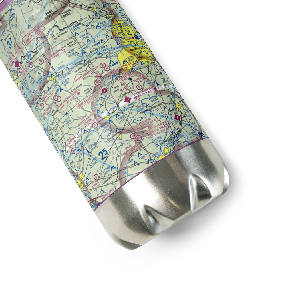 Bahnson Airport (43NC) VFR Sectional Water Bottle 