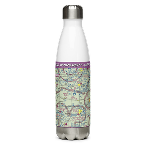 Windswept Airport (43OI) VFR Sectional Water Bottle