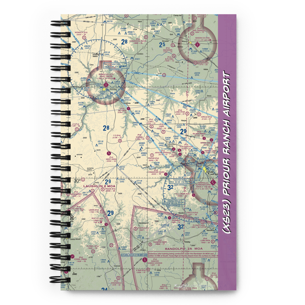 Priour Ranch Airport (XS23) VFR Sectional Notebook 