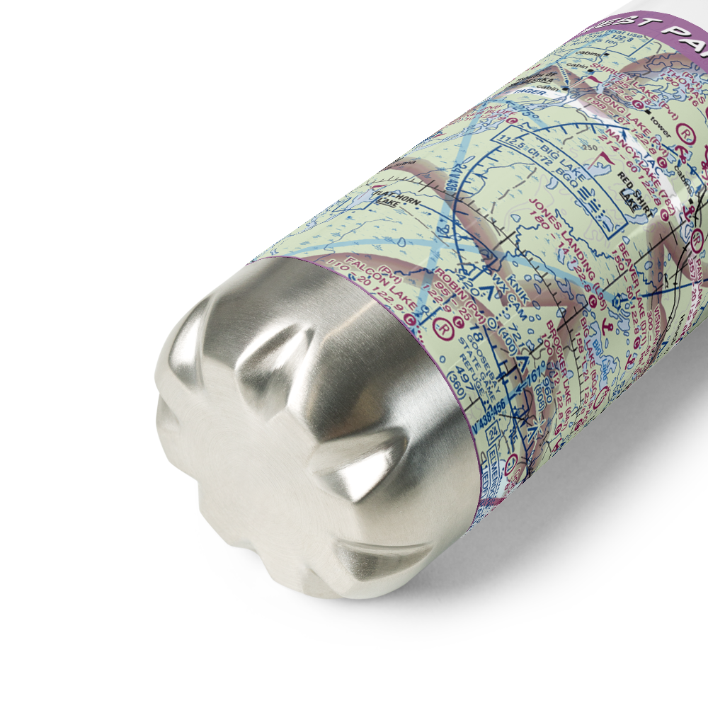 West Papoose Lake Airpark (44AK) VFR Sectional Water Bottle 