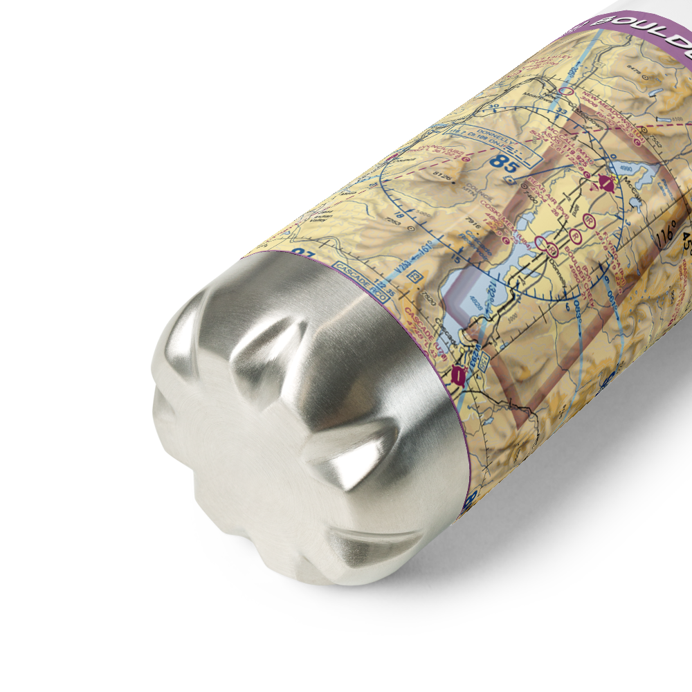 Boulder Creek Airstrip (44ID) VFR Sectional Water Bottle 