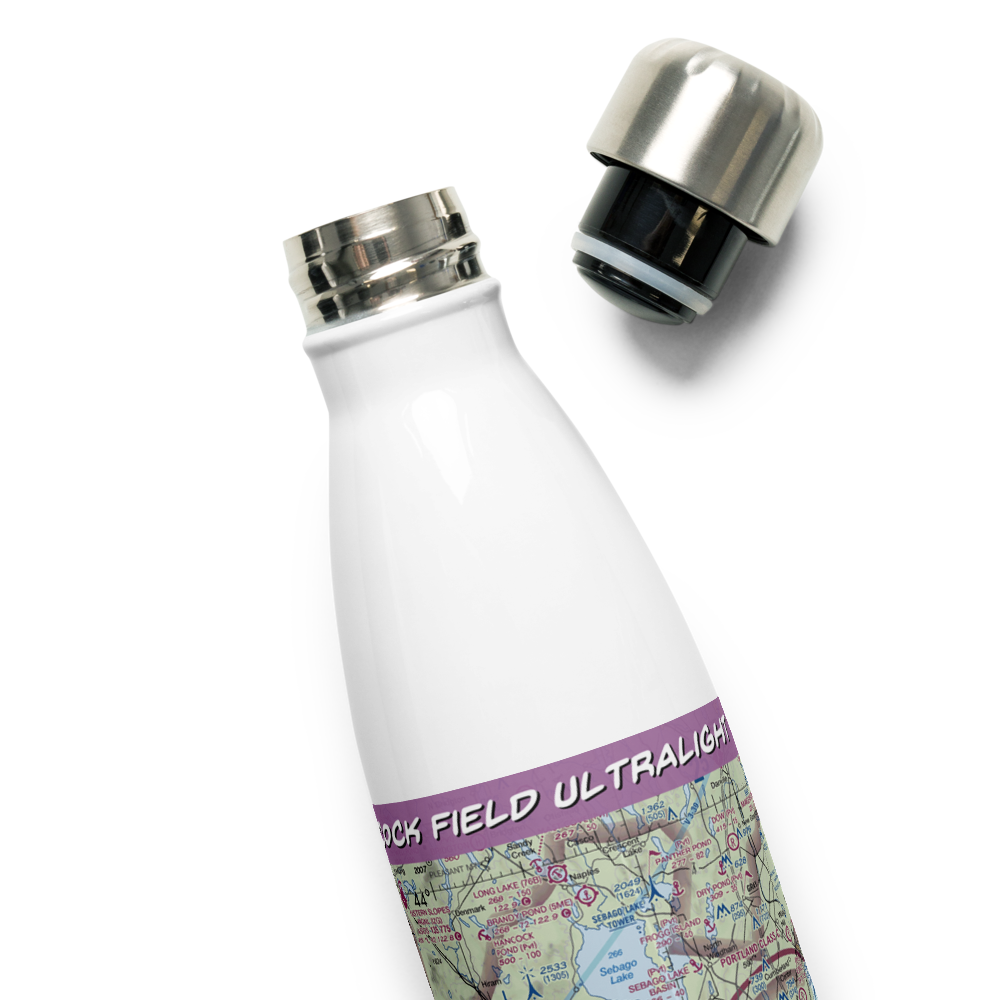 Heacock Field Ultralight Flightpark (44ME) VFR Sectional Water Bottle 