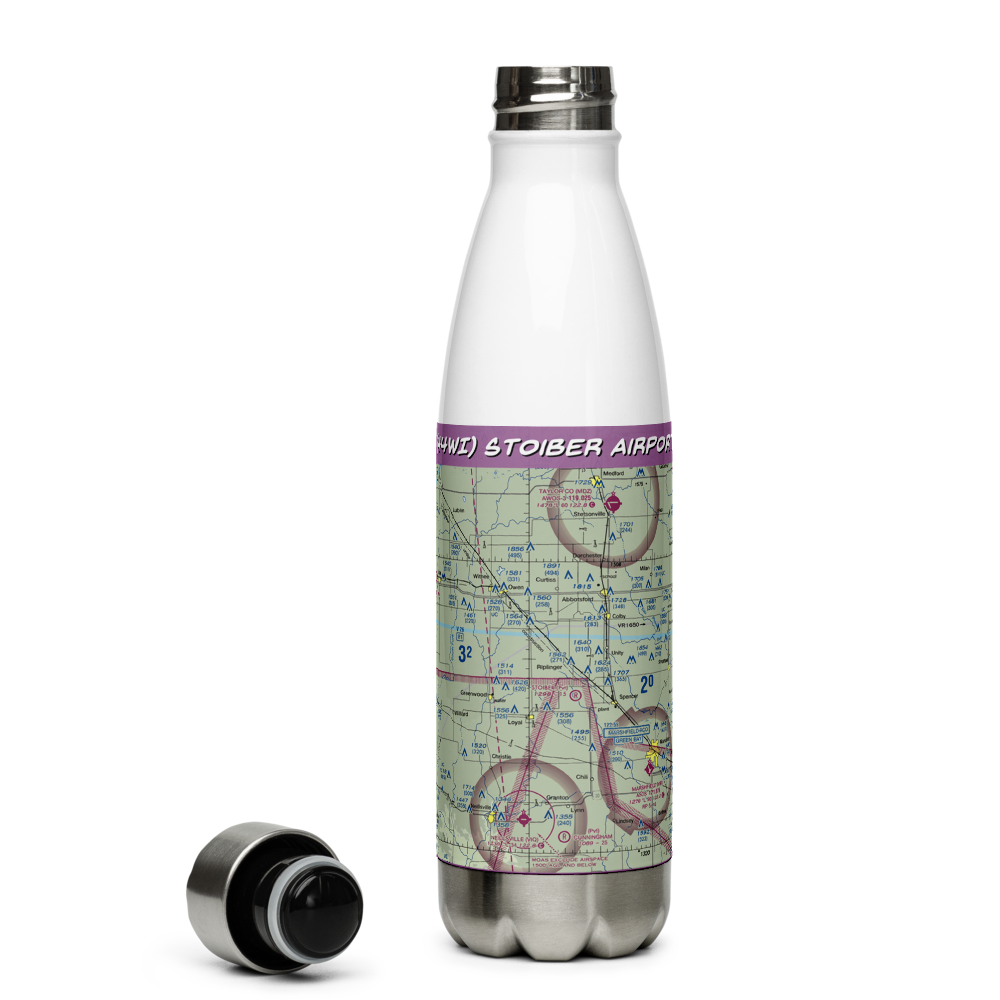 Stoiber Airport (44WI) VFR Sectional Water Bottle 