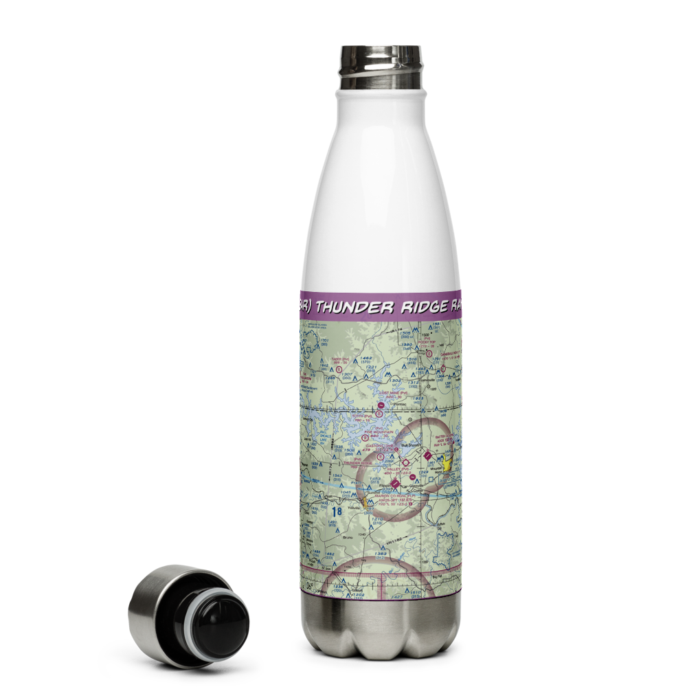 Thunder Ridge Ranch (45AR) VFR Sectional Water Bottle 
