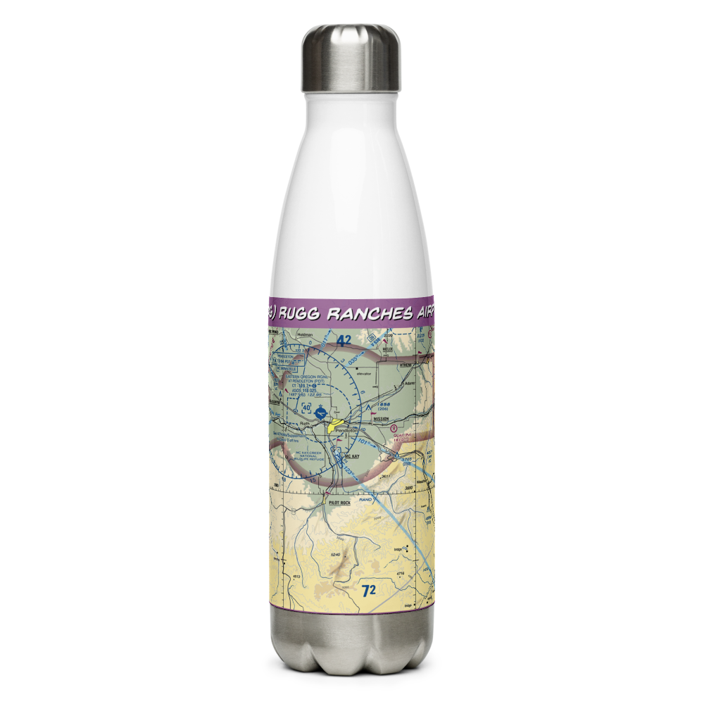 Rugg Ranches Airport (45OG) VFR Sectional Water Bottle 