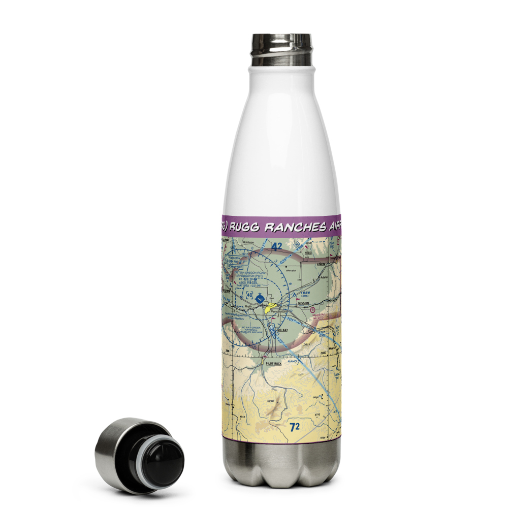 Rugg Ranches Airport (45OG) VFR Sectional Water Bottle 