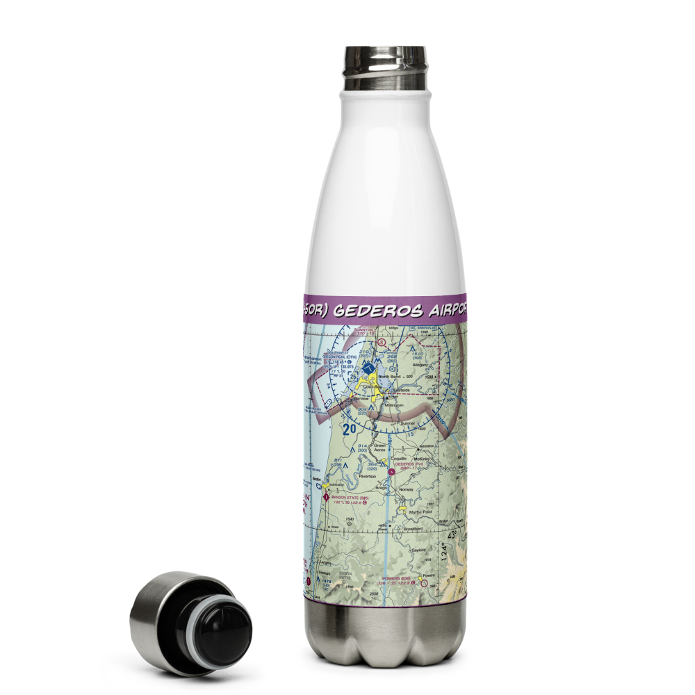 Gederos Airport (45OR) VFR Sectional Water Bottle 