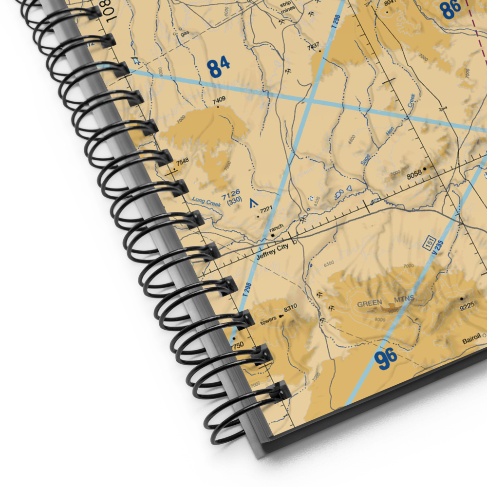 Gas Hills Airstrip (WY61) VFR Sectional Notebook 